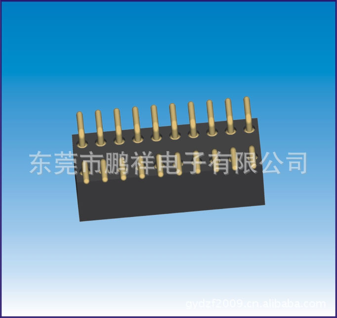 1.27mm圓孔雙排排母系列