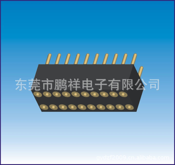 1.27mm圓孔雙排排母系列