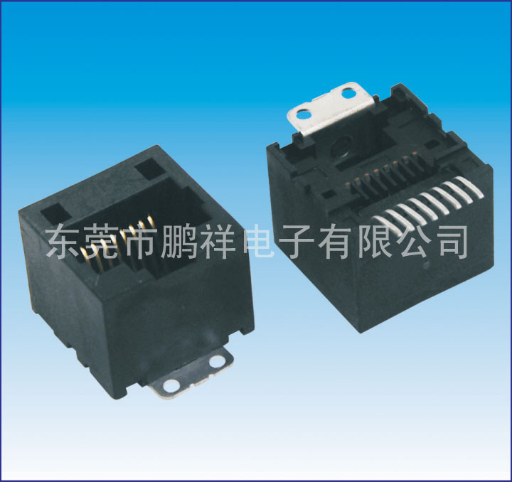 RJ45系列，180度貼片式 8P8C