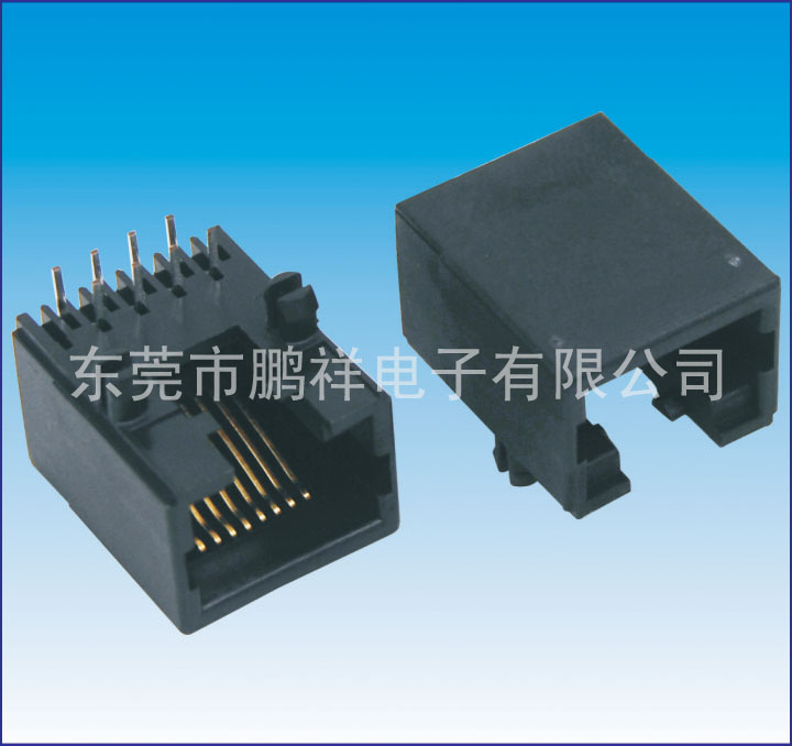 RJ45 series, 8P8C 90 degree pl