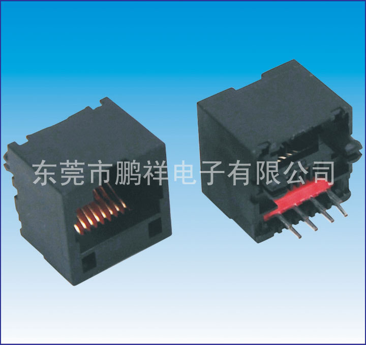 RJ45系列，180度 全塑 扁針